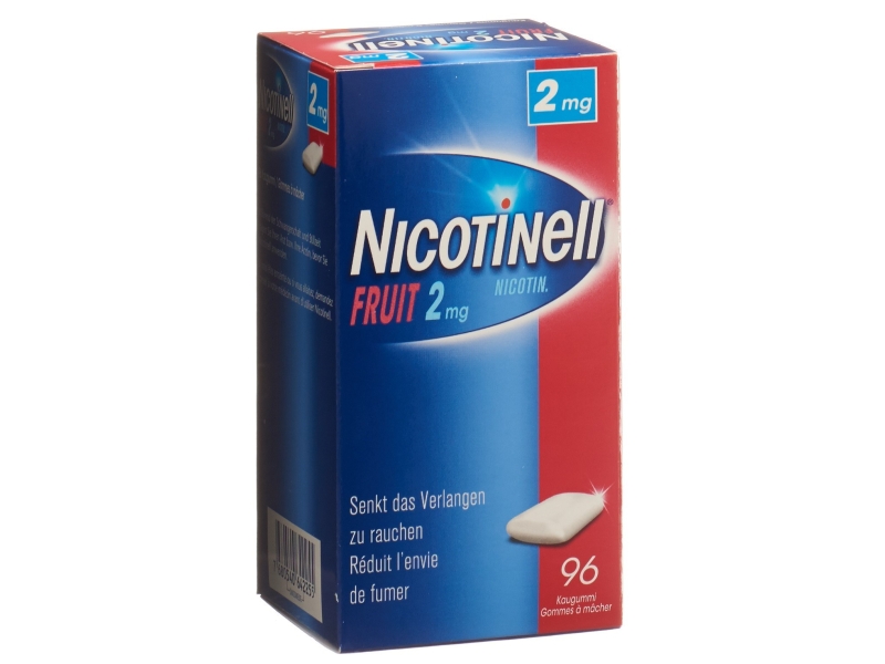 NICOTINELL GUM 2 mg FRUIT 96 stück