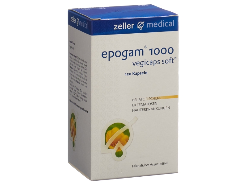 EPOGAM 1000 Vegicaps soft capsules 1000 mg 120 pièces