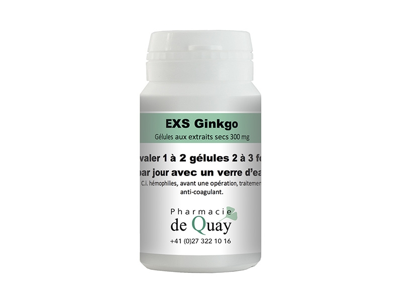 Extraits Secs Ginkgo 100 capules