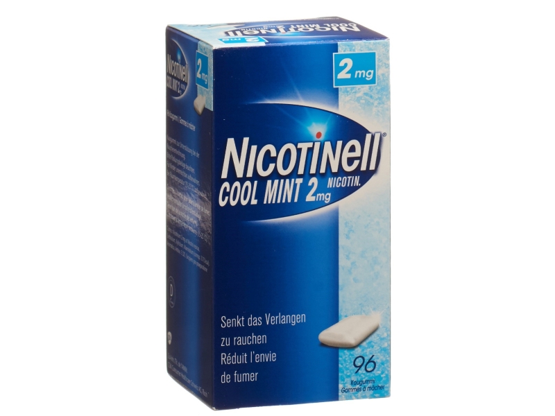 NICOTINELL GUM 2 mg COOL MINT 96 stück