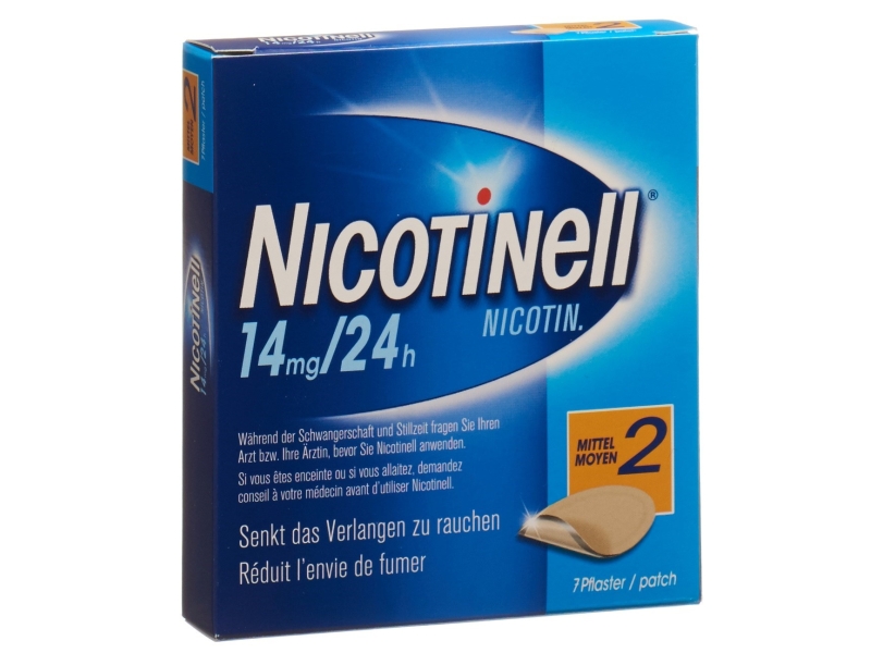 NICOTINELL 2 MOYEN pflaster mat 14 mg/24h 7 stück