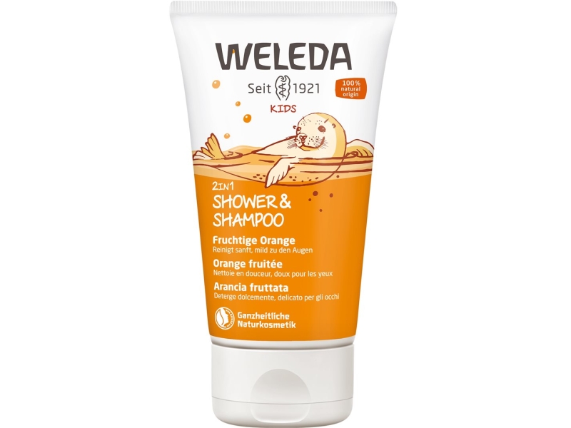 WELEDA Kids 2in1 Shower & Shampoo Orange fruitée 150 ml