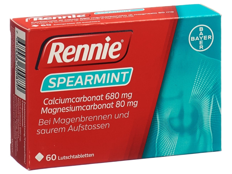 RENNIE Spearmint compresse da sciogliere in bocca 60 pezzi