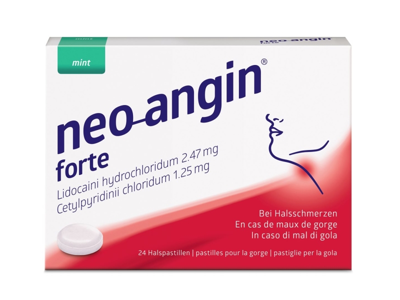 NEO-ANGIN forte pastiglie per la gola 24 pezzi