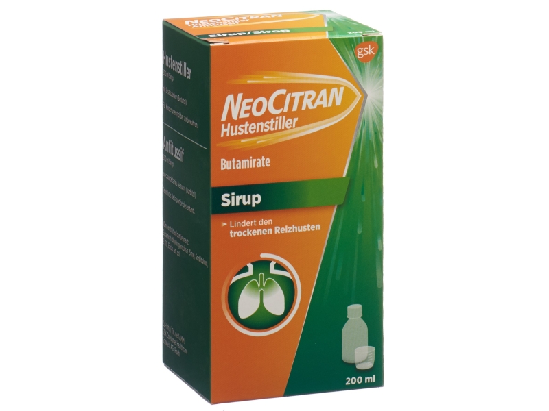 NEOCITRAN sirop antitussif 15 mg/10ml 200 ml