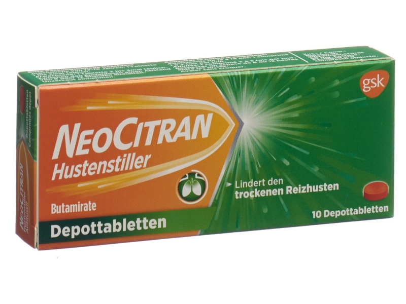 NEOCITRAN antitussif comprimés-dépôt 50 mg 10 pièces