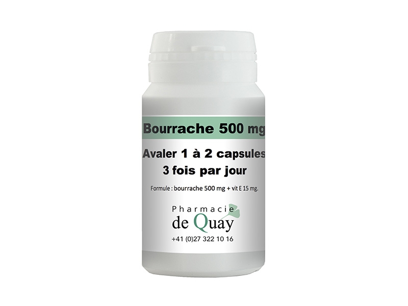 Bourrache 500 mg 100 capsules