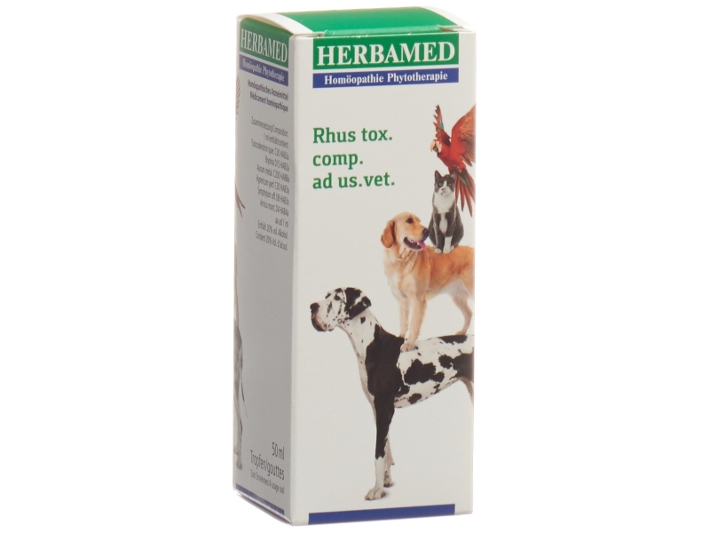 HERBAMED Toxicodendron pubescens composant à usage vétérinaire 50 ml