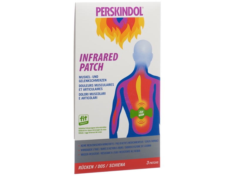 PERSKINDOL Infrared Patch pour le Dos, 3 Pièces