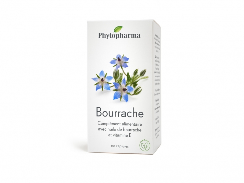PHYTOPHARMA Bourrache Capsules 500 mg 110 Pièces