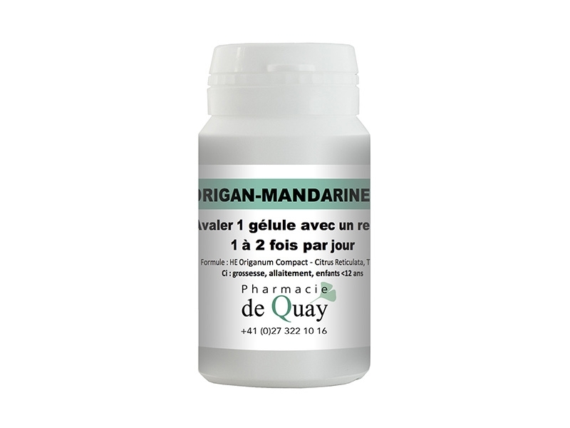 Huiles Essentielles Origan-Mandarine 50 capsules