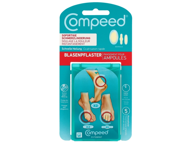 COMPEED pansements ampoules mix 5 pièces