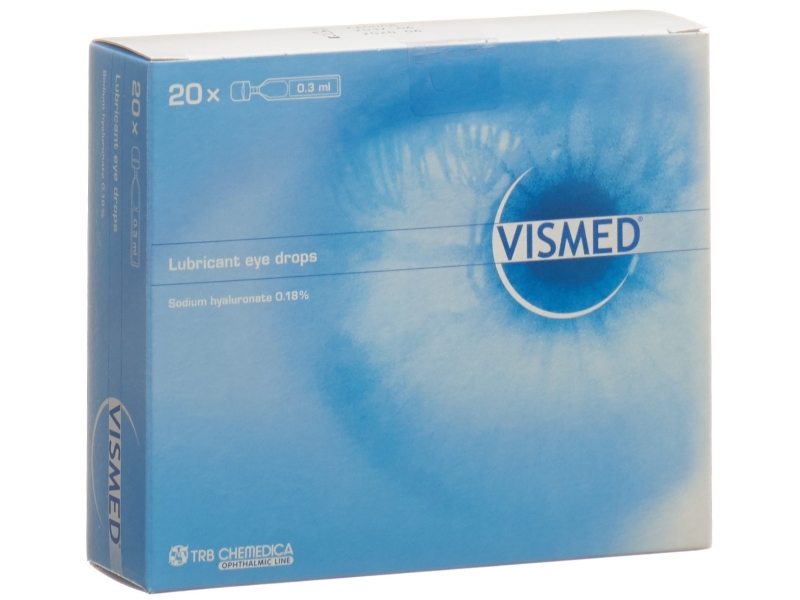 VISMED gouttes ophtalmiques 1.8 mg/ml 20 monodoses 0.3 ml